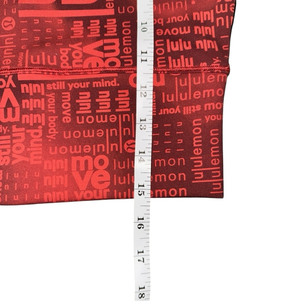 Lululemon Power Pivot Everlux Tank Ombre Red Multi Size 4 Reversible - Picture 8 of 9